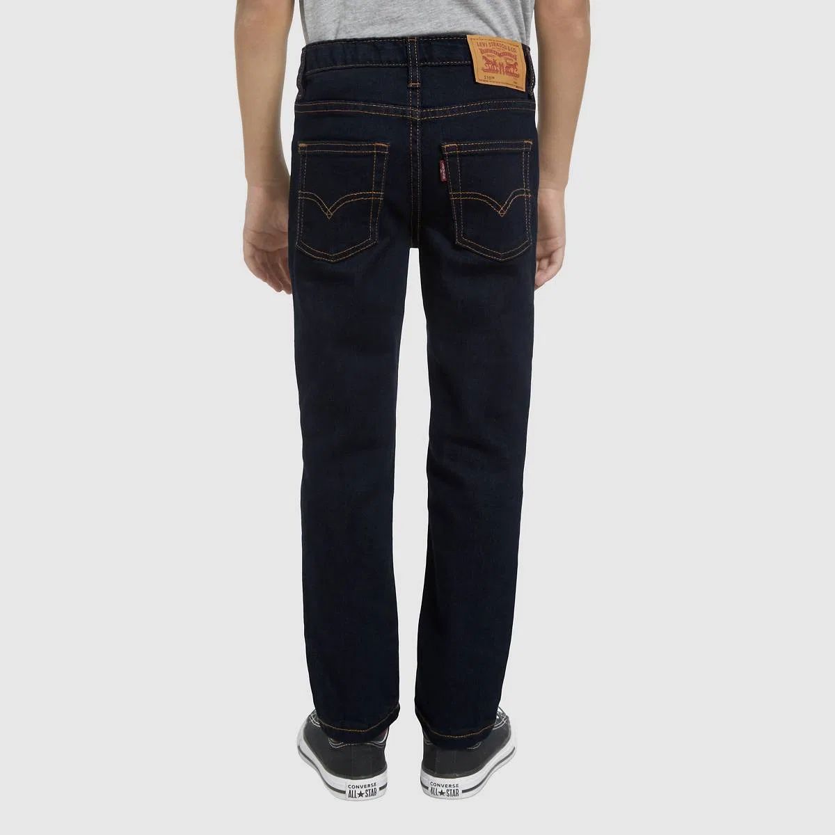 узкие джинсы 510 из экологичной ткани для мальчиков 4-7 лет Levi's, Roadhouse Blues - Dark Wash — фото 3