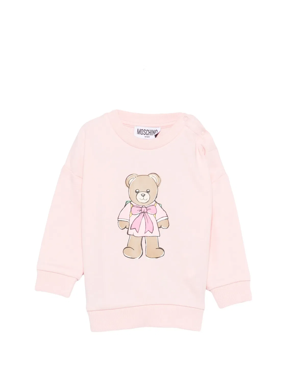 Moschino Свитшот с принтом Teddy Bear розовый