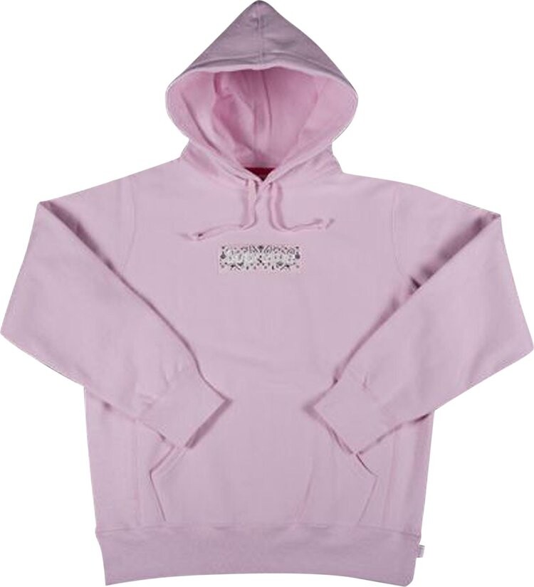 

Толстовка Supreme Bandana Box Logo Hooded Sweatshirt 'Pink', розовый