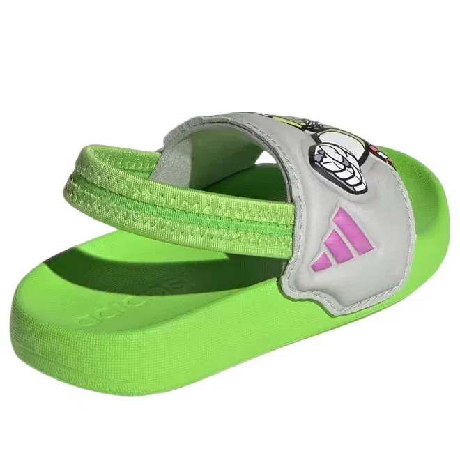 Детские шлепанцы с ремешком с принтом Toy Story Adilette Estrap Slides Adidas, зеленый — фото 4