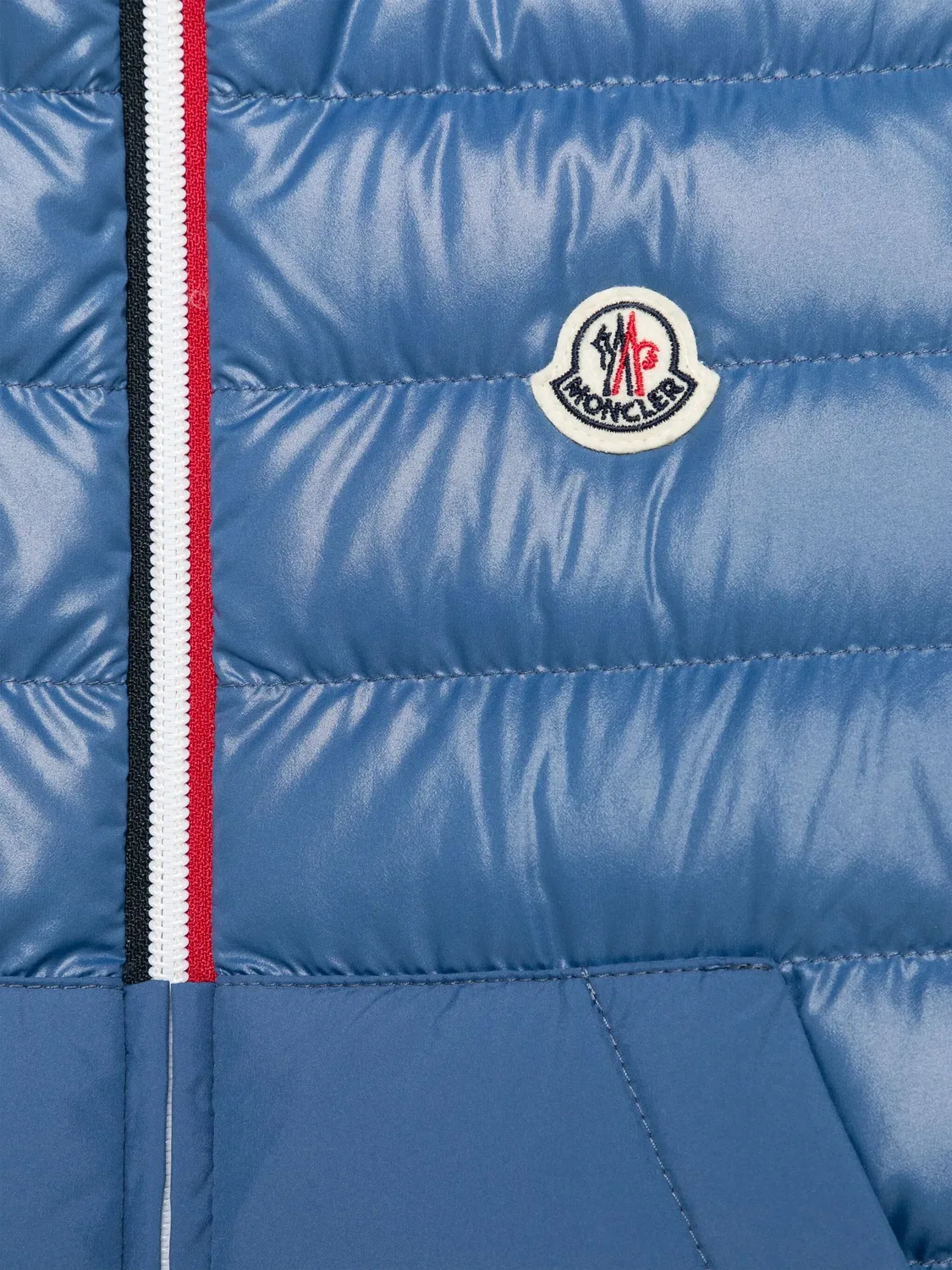 Moncler Синий жилет из переработанного полиэстера — фото 2