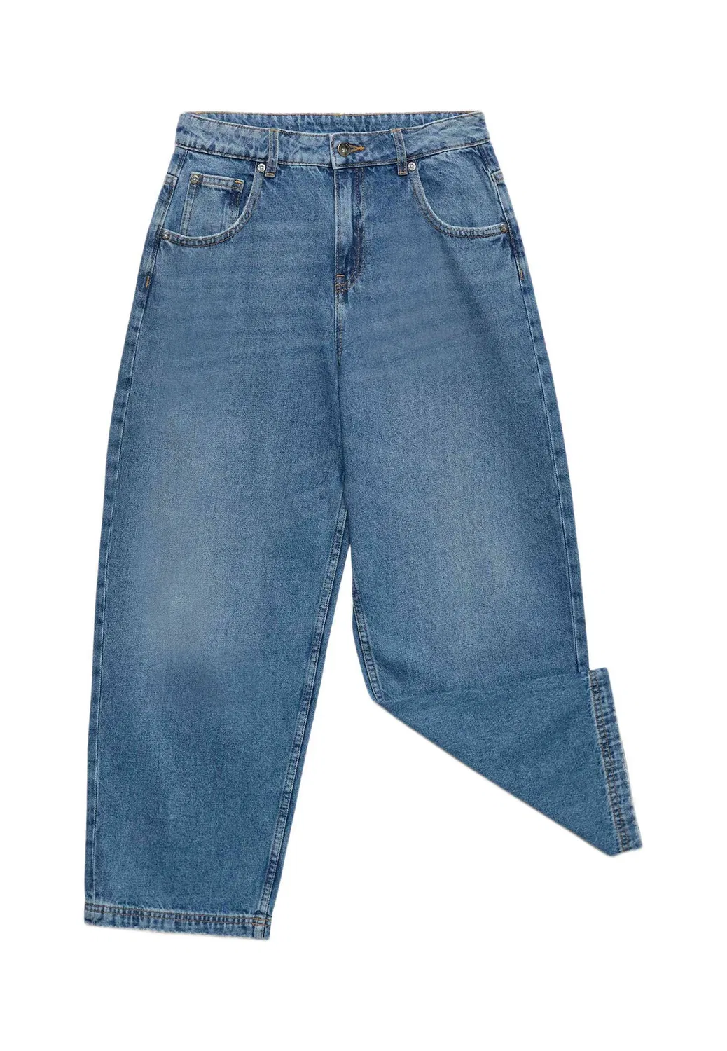 Джинсы унисекс свободного кроя Marks & Spencer, Mid Blue