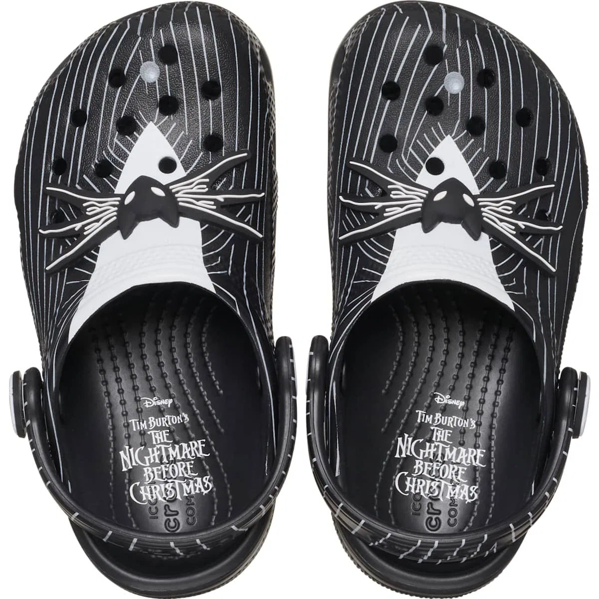 Детские сабо с принтом Nightmare Before Christmas Classic Jack Skellington Crocs, Multi — фото 3