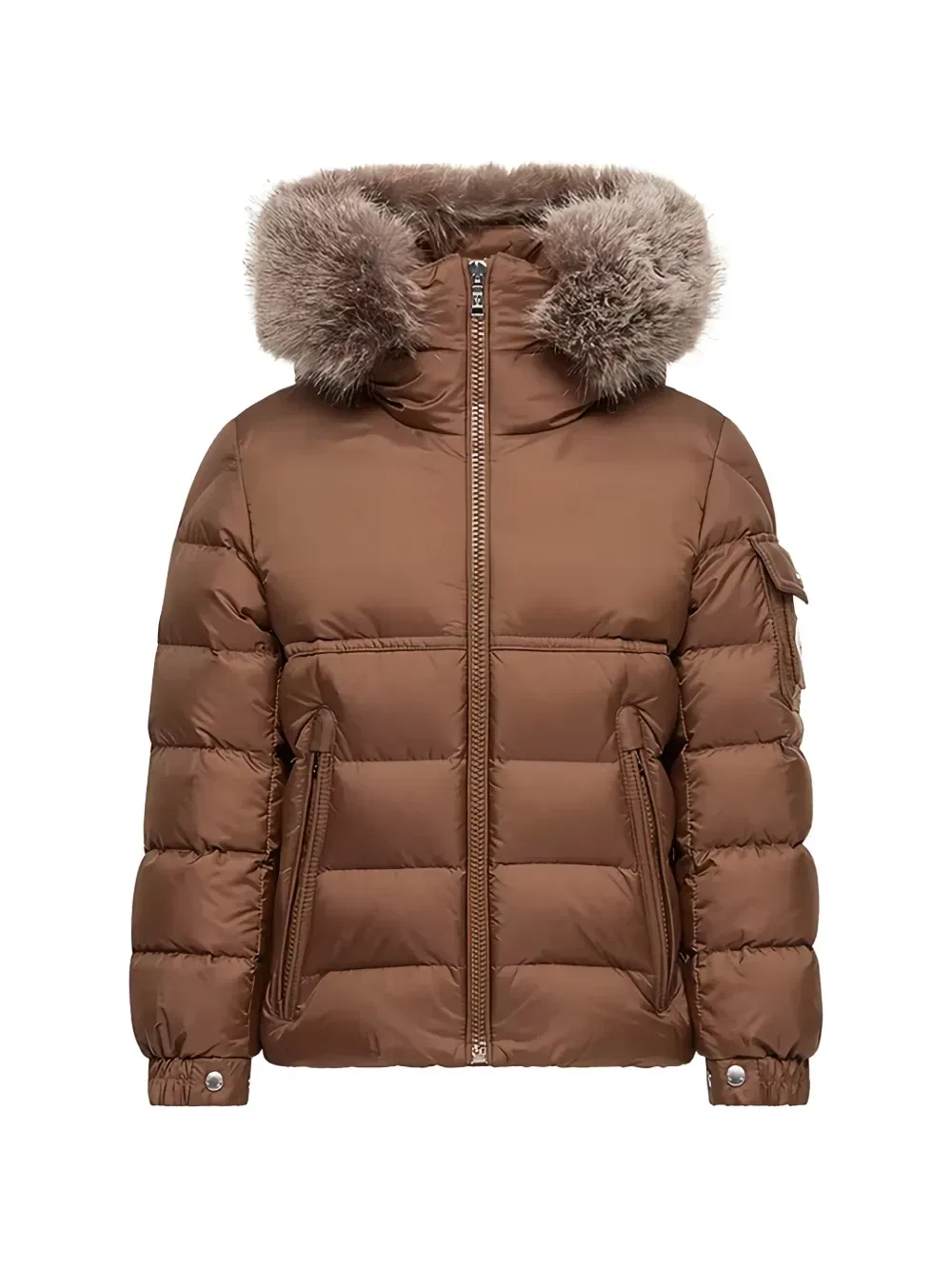 Пуховик Нью Байронф Moncler Enfant, коричневый