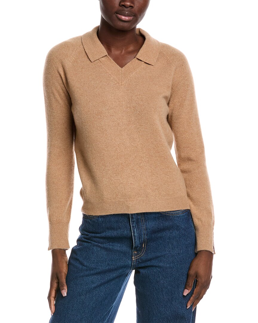 

Минни Роуз воротник кашемировый свитер Minnie Rose, коричневый