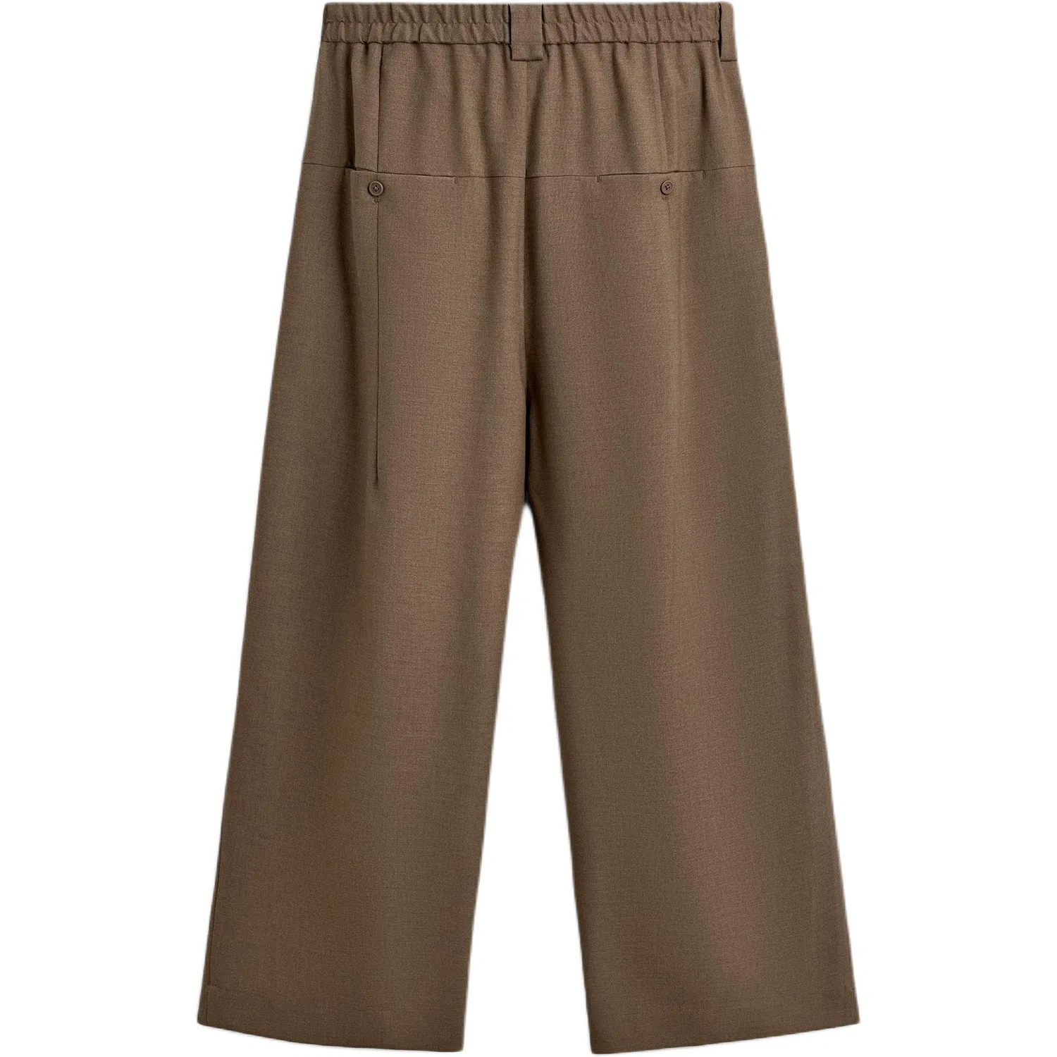 Брюки повседневные с умеренным прямым кроем Brown Yellow ZARA, Brown Yellow — фото 3