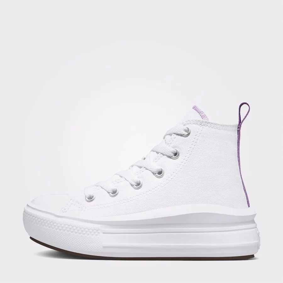 Детские кроссовки на платформе Chuck Taylor All Star Move Converse, Белый — фото 2