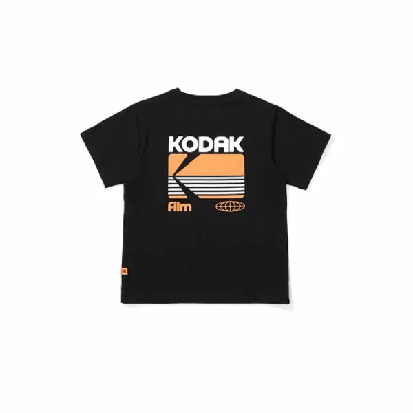 Футболка с графическим принтом Aero Cool для детей, Kodak Kids, черный — фото 3