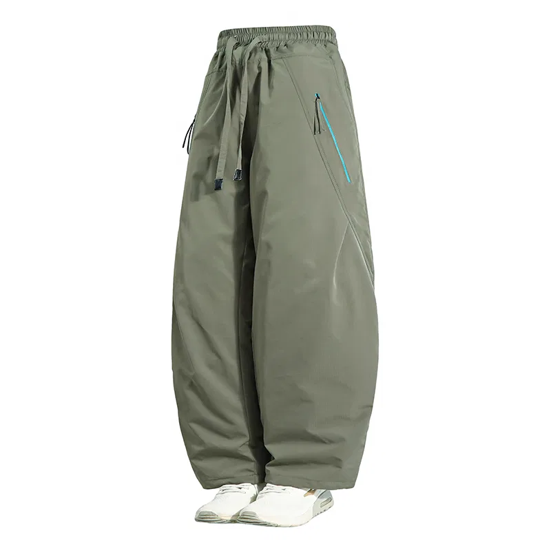 Утепленные уличные штаны с флисовой подкладкой, прямого кроя, Light Army Green, YALU