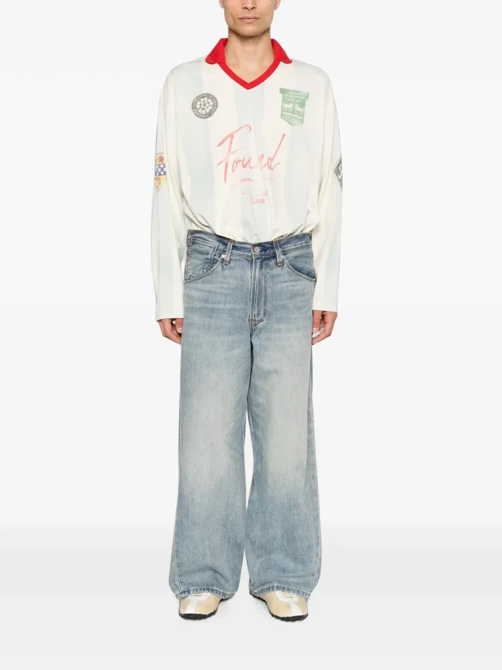 Выцветшие широкие джинсы Levi'S, синий — фото 2