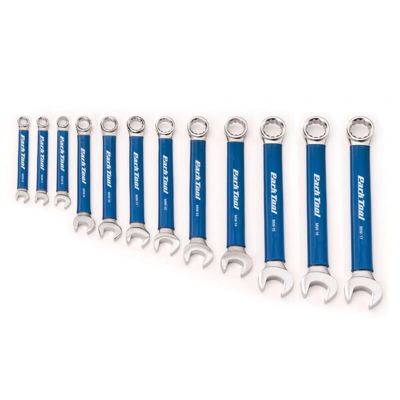 

Набор Parktool MW - Set.2 метрических колец и рожковых ключей, черное серебро