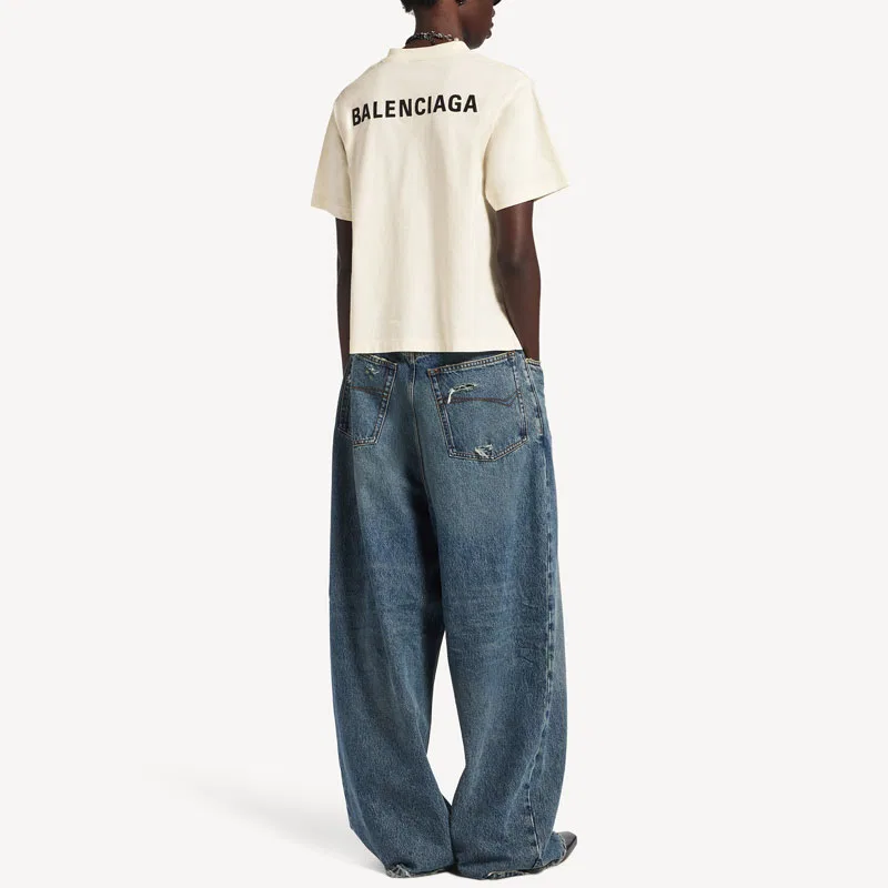 Женская футболка с облегающим кроем SS26 Balenciaga, White — фото 4