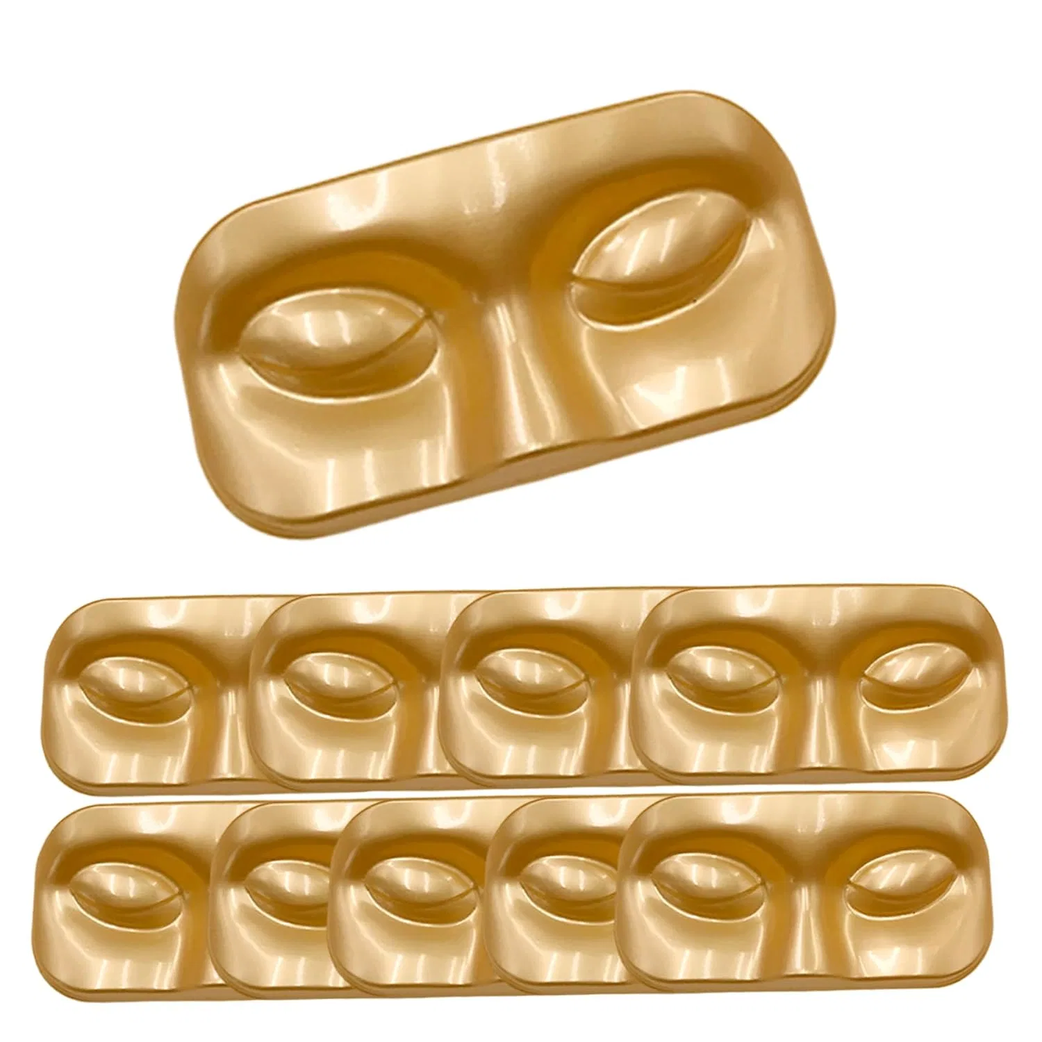 Набор для хранения ресниц, 10 шт, PVC, Gold Cnafgbgg