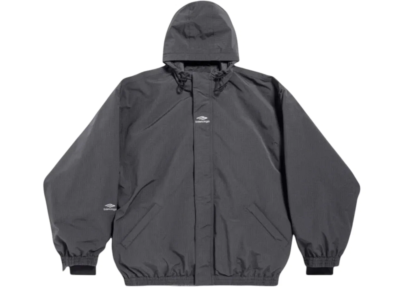 Мужская пуховая парка с логотипом Sports Icon Parka Balenciaga, Dark Grey