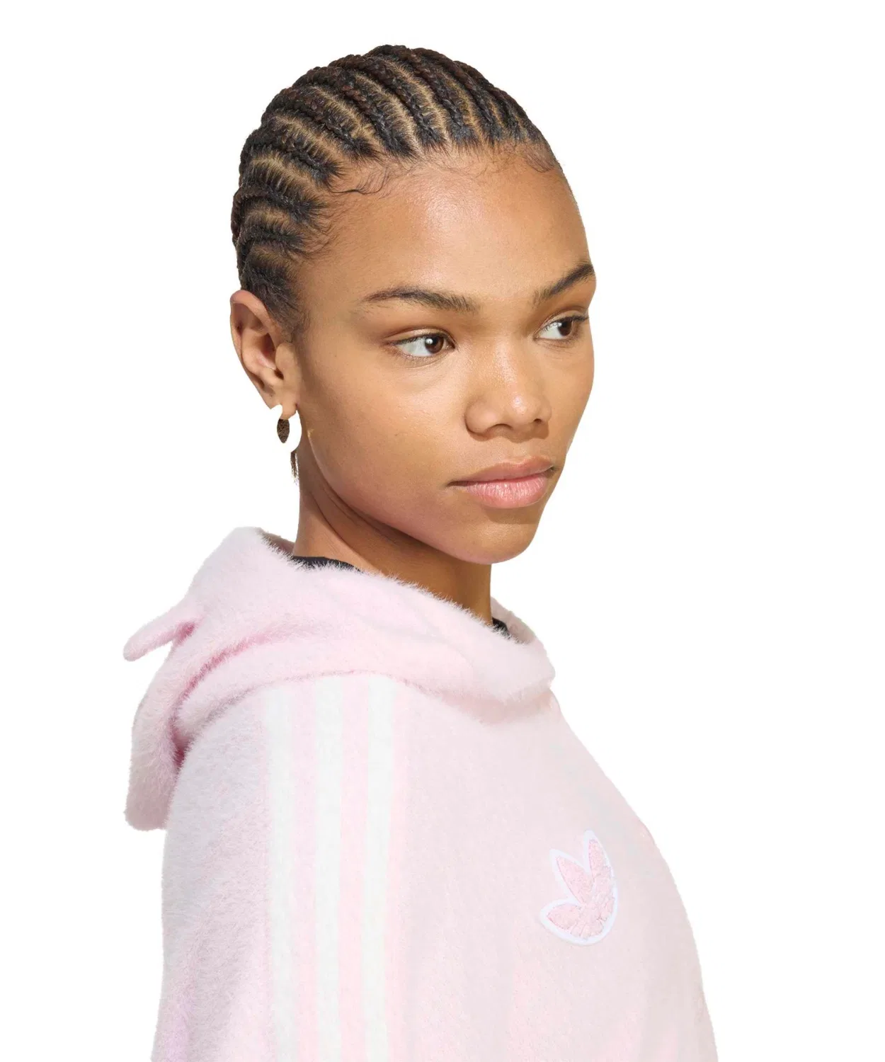 Женский кардиган с капюшоном оверсайз Care Bears Adidas, Розовый — фото 3