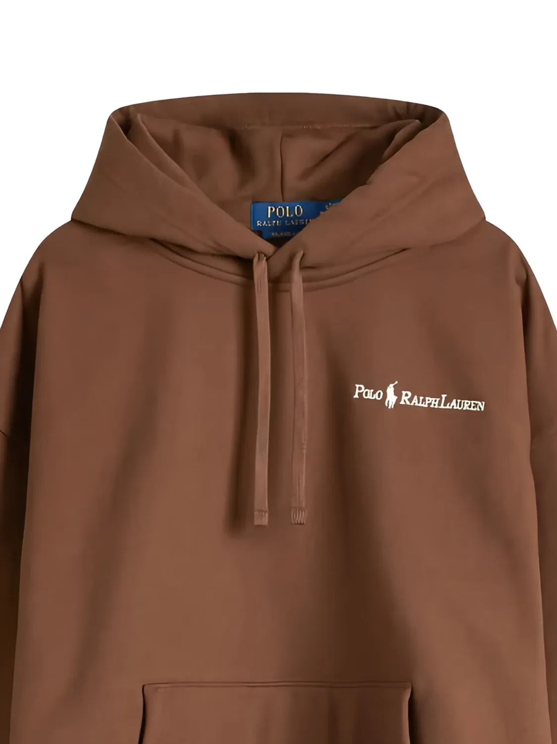 Худи с вышивкой логотипа коричневого цвета Polo Ralph Lauren, коричневый — фото 2