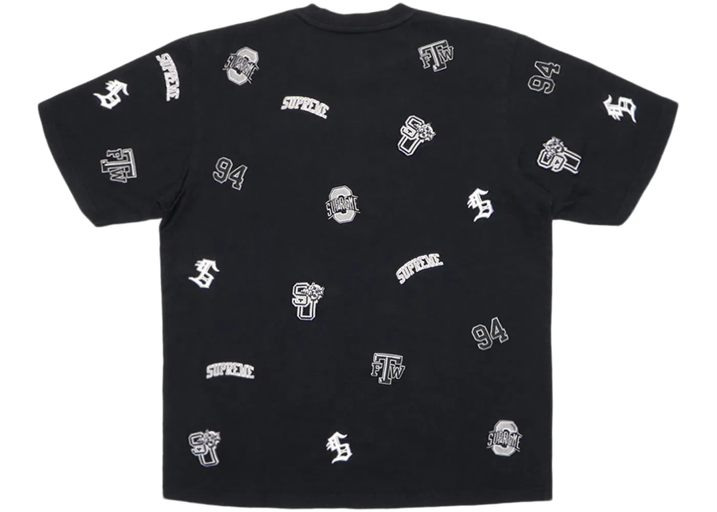 Мужская футболка с принтом Supreme S/S Top (SS20), Black — фото 2