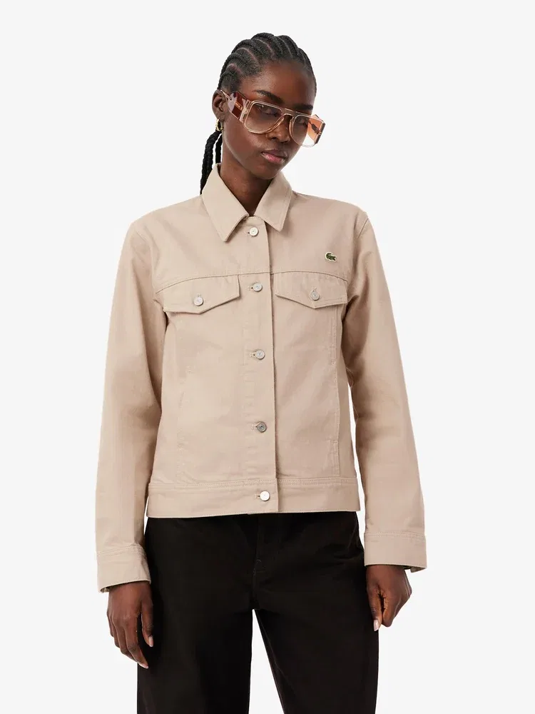 Жакет джинсовый LACOSTE Tracker, бежевый