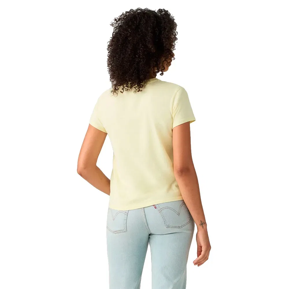 Женская хлопковая футболка Perfect Levi's, Yellow — фото 2