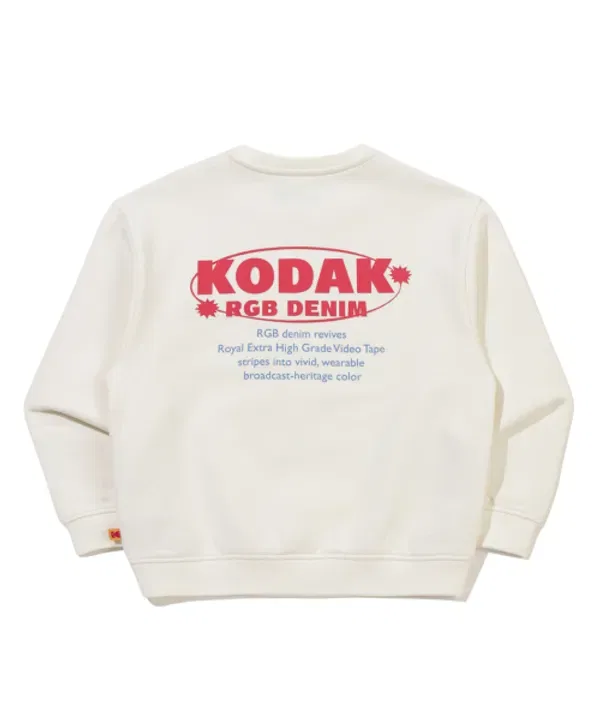 Свитшот с круглым вырезом, Kodak Kids, слоновая кость