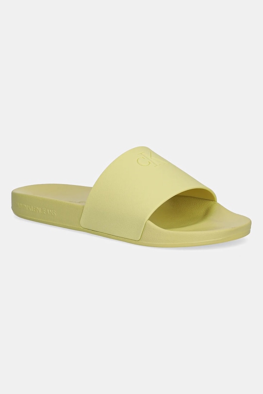 Шлепанцы SLIDE MONOGRAM TPU Calvin Klein Jeans, зеленый