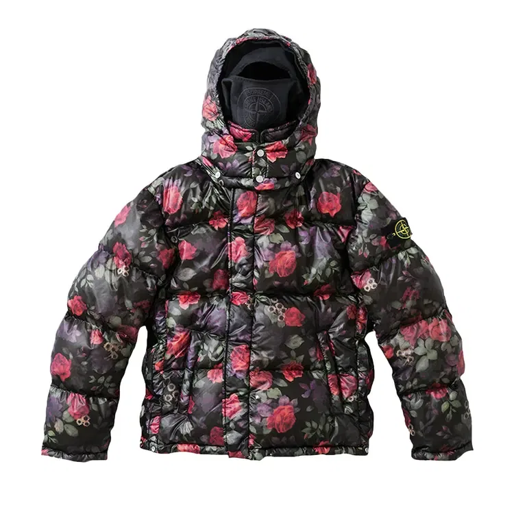 Куртка Supreme x Stone Island Lamy Cover Stampato Puffy Jacket, черный