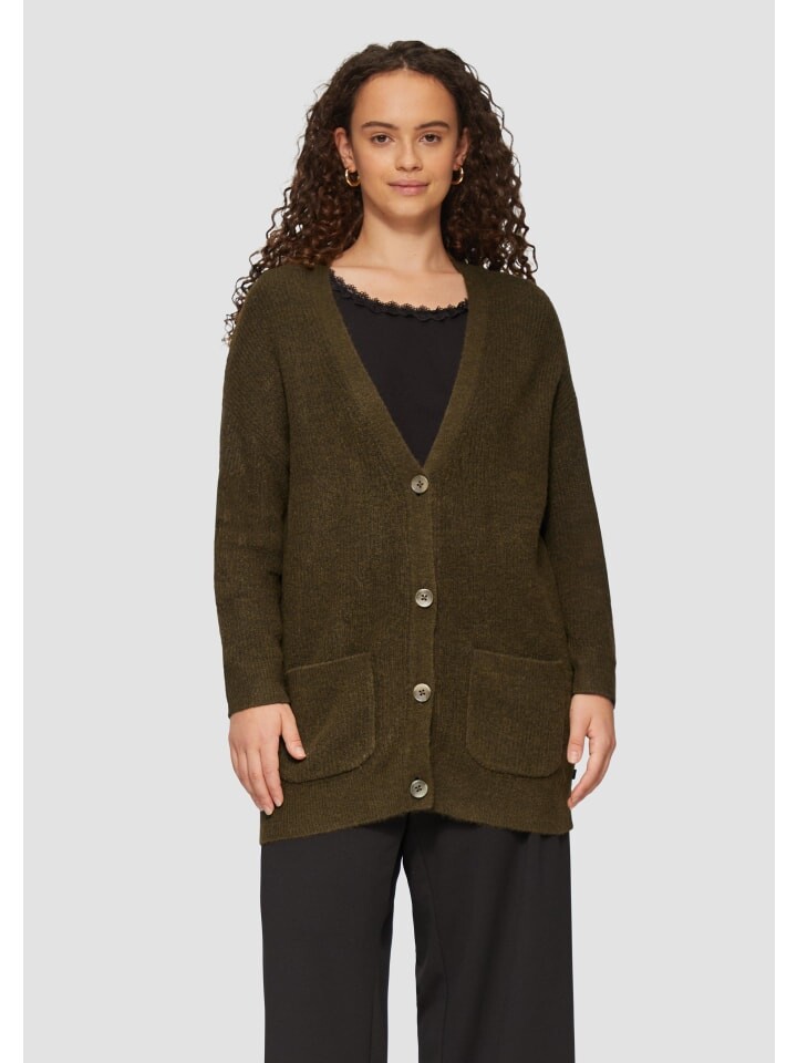 

Кардиган QS Strickjacke langarm, оливковый