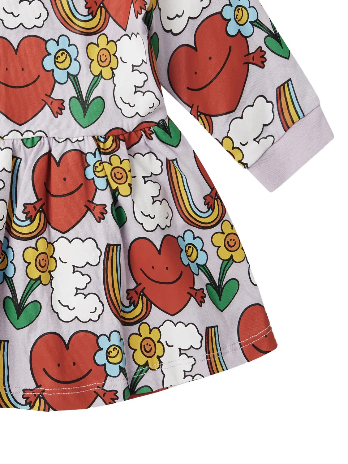 Расклешенное фиолетовое платье Earth Friends Stella McCartney, фиолетовый — фото 2