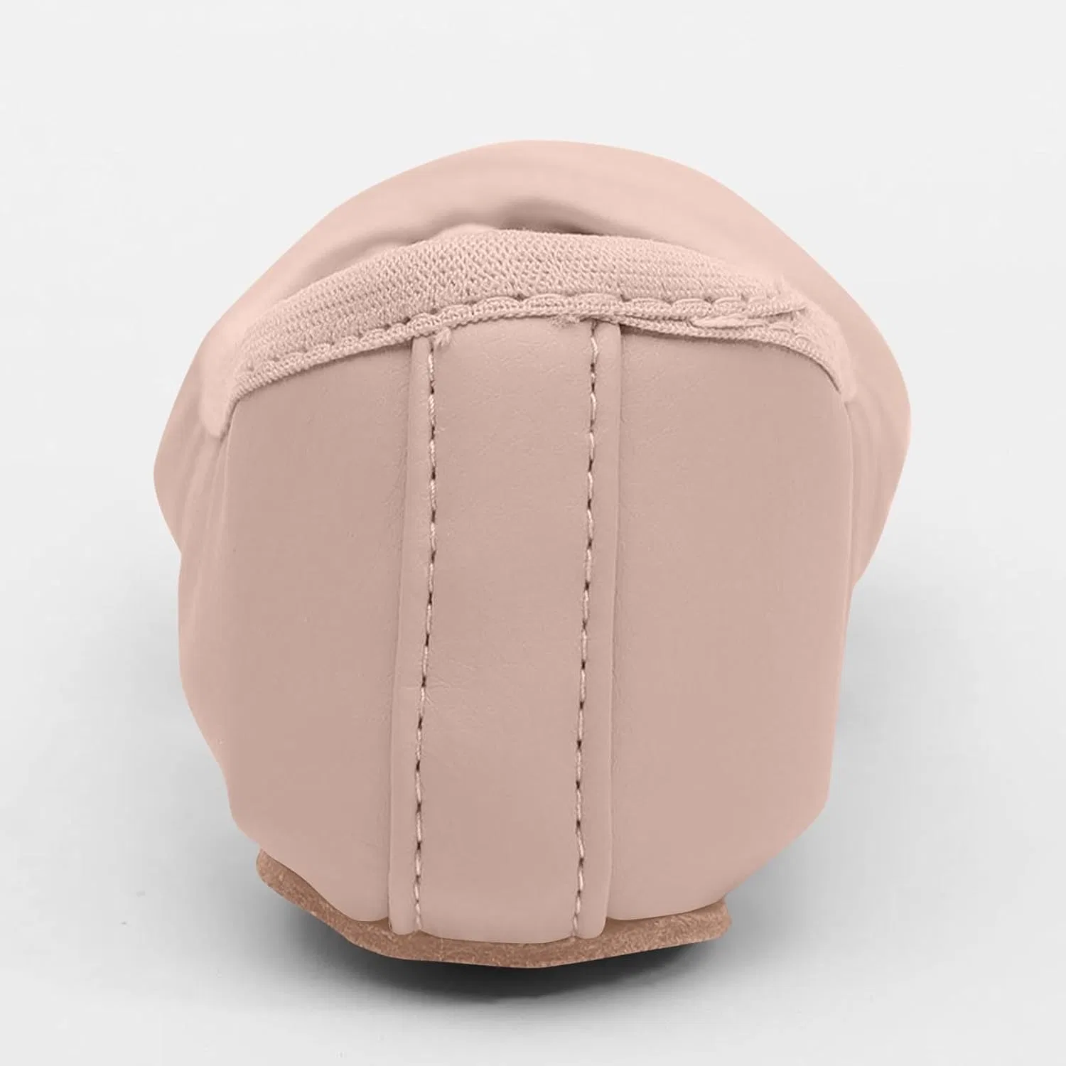 Детские балетки для девочек с кожаным верхом и мягкой подошвой, Beige — фото 3