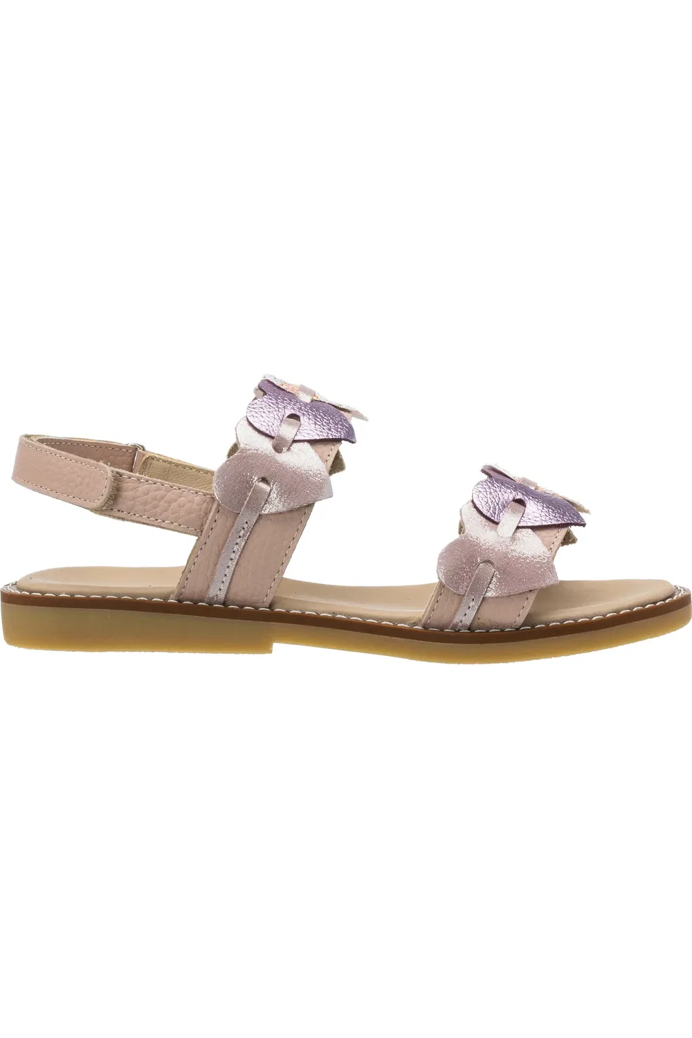 Сандалии детские с сердцем и блестками Cuore Slingback Elephantito, розовый — фото 2
