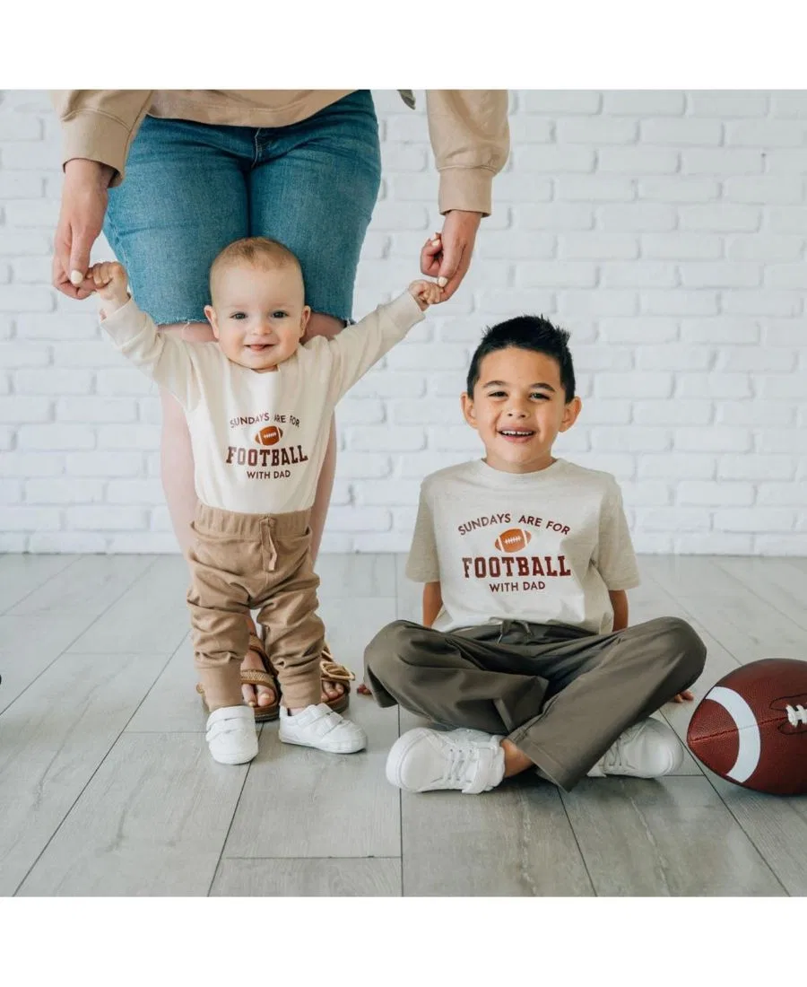 Боди-комбинезон с длинным рукавом Sundays Are For Football Sweet Wink, Natural — фото 4