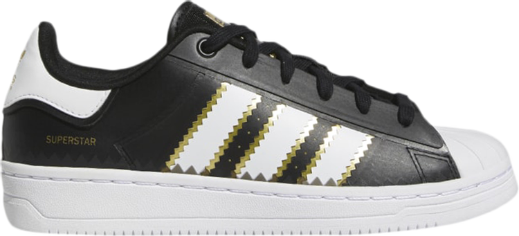 Кроссовки Adidas Wmns Superstar OT Tech 'Black Gold Metallic', черный - фото