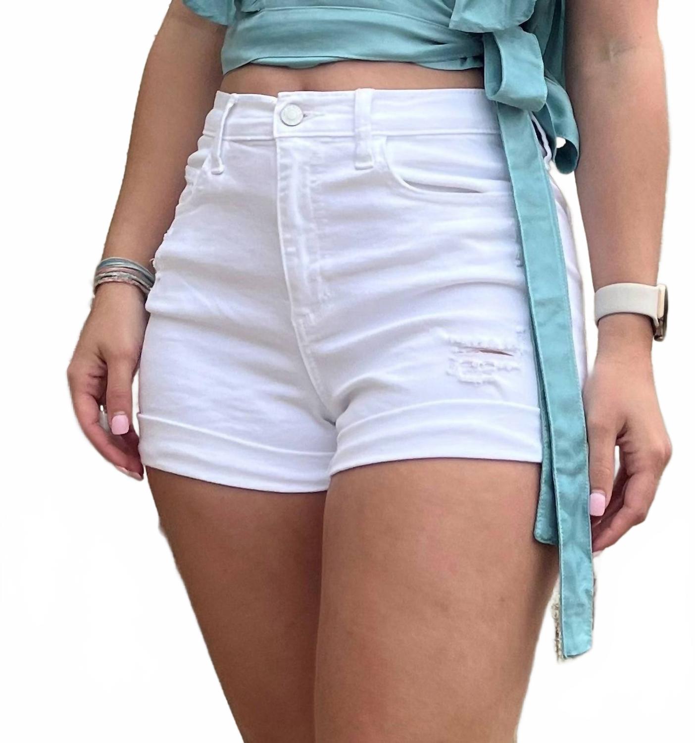 

"Something Good" шорты с высокой талией в белом цвете Sneak peek