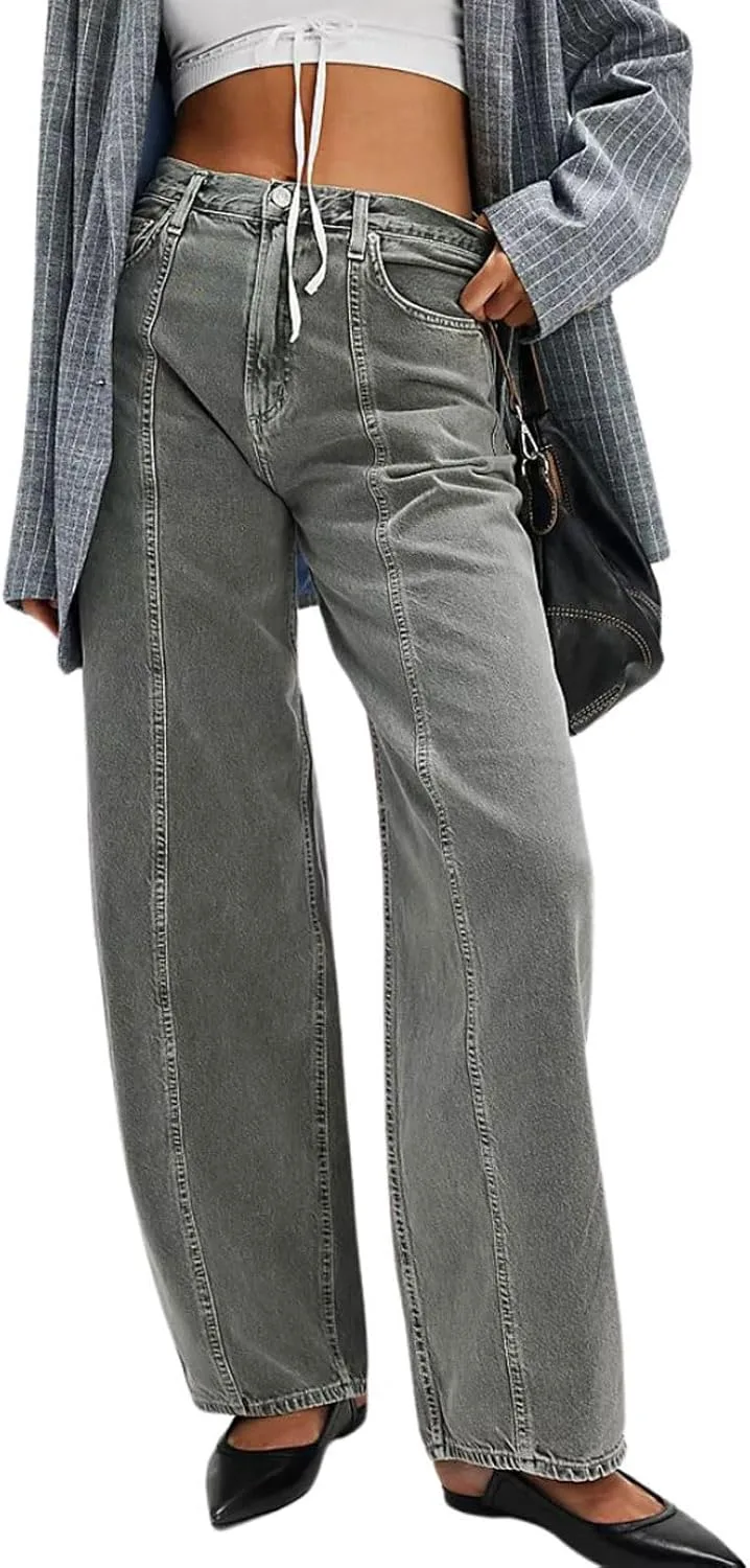 

utcoco Y2k джинсы для женщин 2024, мешковатые бойфренд