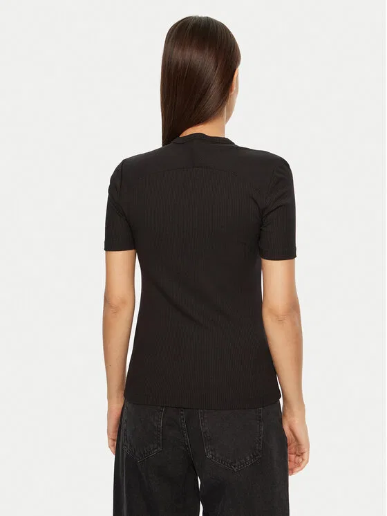 Футболка slim fit Calvin Klein, черный — фото 3