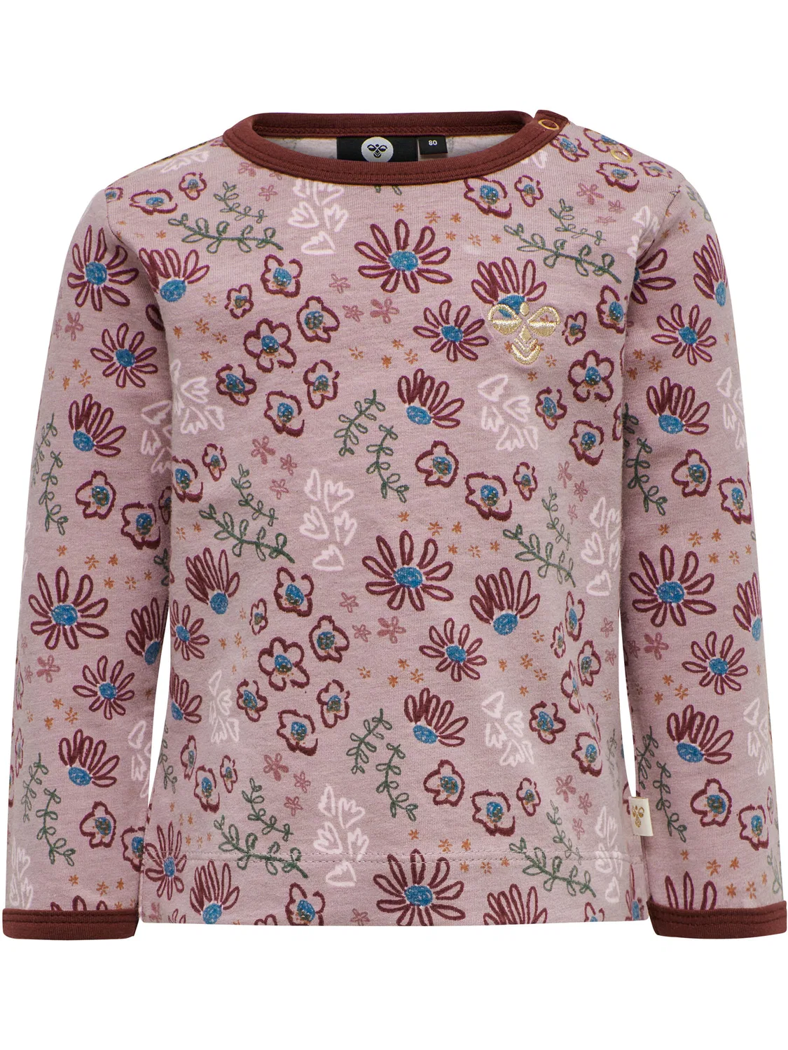 Детская футболка с длинным рукавом Hmlcrayon Hummel, Malvenfarben