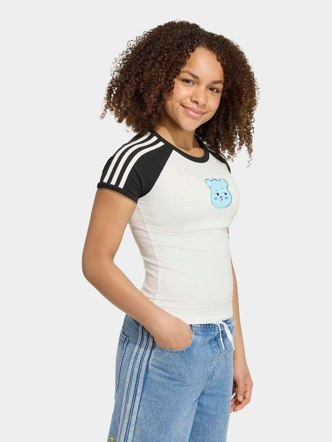 Футболка с принтом Care Bears, adidas Originals, белый