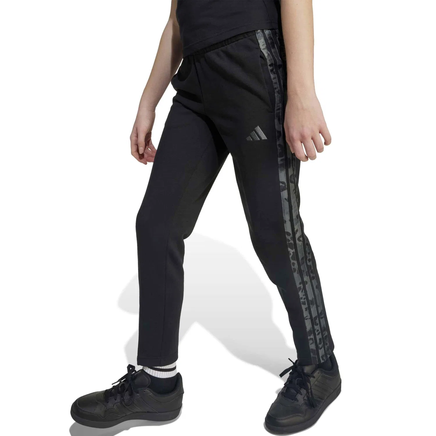 Детские спортивные штаны с принтом Adidas Sport G Anml 3S Ft Pt, Schwarz — фото 4