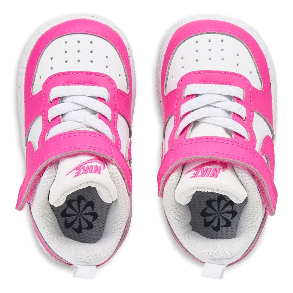 Детские кроссовки Kids' court borough low recraft для малышей Nike, Pink/White — фото 4