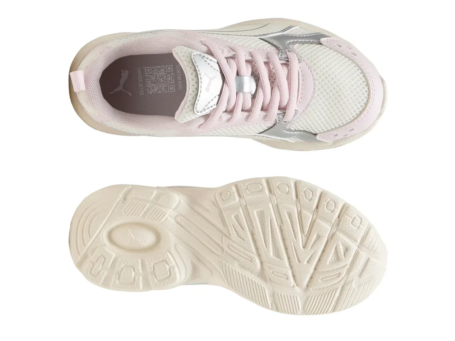 Кроссовки Milenio Tech, PUMA, Off White/Pink — фото 4