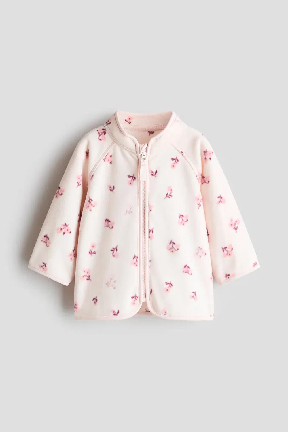 Флисовая куртка H&M, Hellrosa/Geblümt