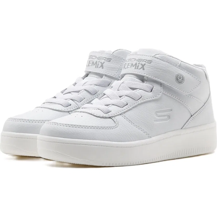 Кроссовки детские с подсветкой Sport Court 92-Show Starter Skechers, Белый — фото 3