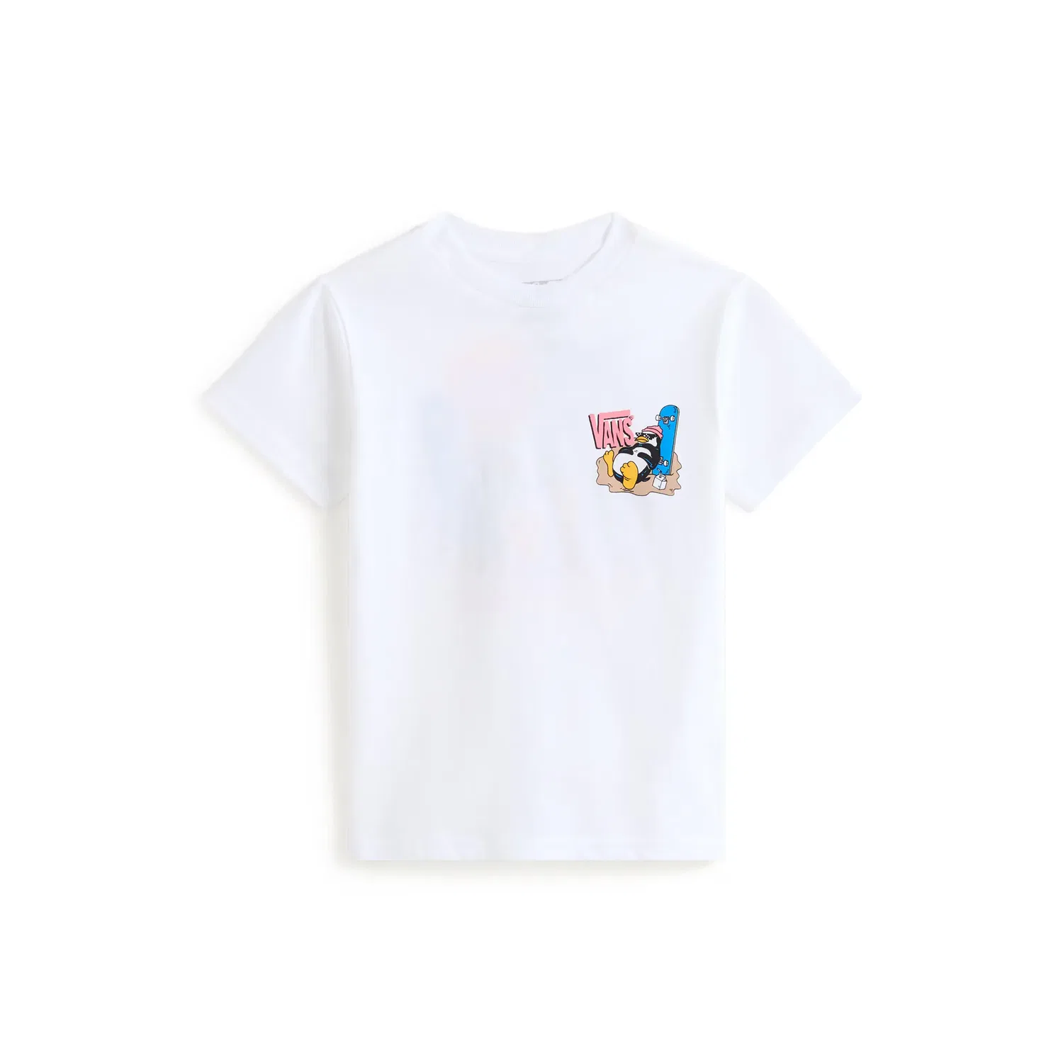 Детская футболка с принтом Yolo Penguin Vans, Blanco