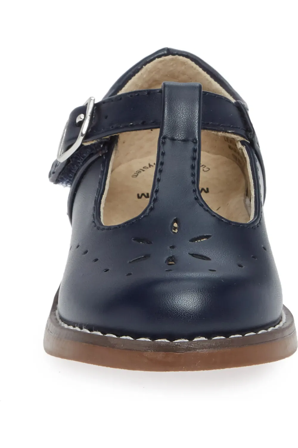 Детские туфли Мэри Джейн с цветочным декором Sherry Footmates, Navy — фото 4