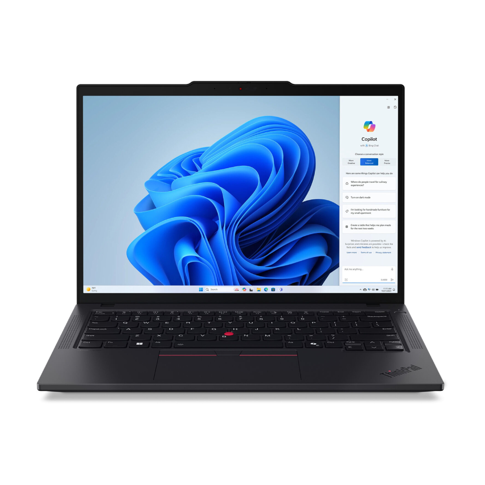 

Ноутбук Lenovo ThinkPad T14 Gen 5 (21MC), 14", 32 ГБ/1 ТБ, Ryzen 7 PRO 8840U, Radeon 780M, черный, английская клавиатура
