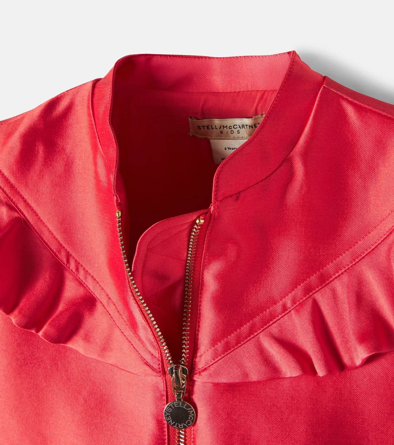 Легкая куртка из канваса Stella Mccartney Kids, красный — фото 4