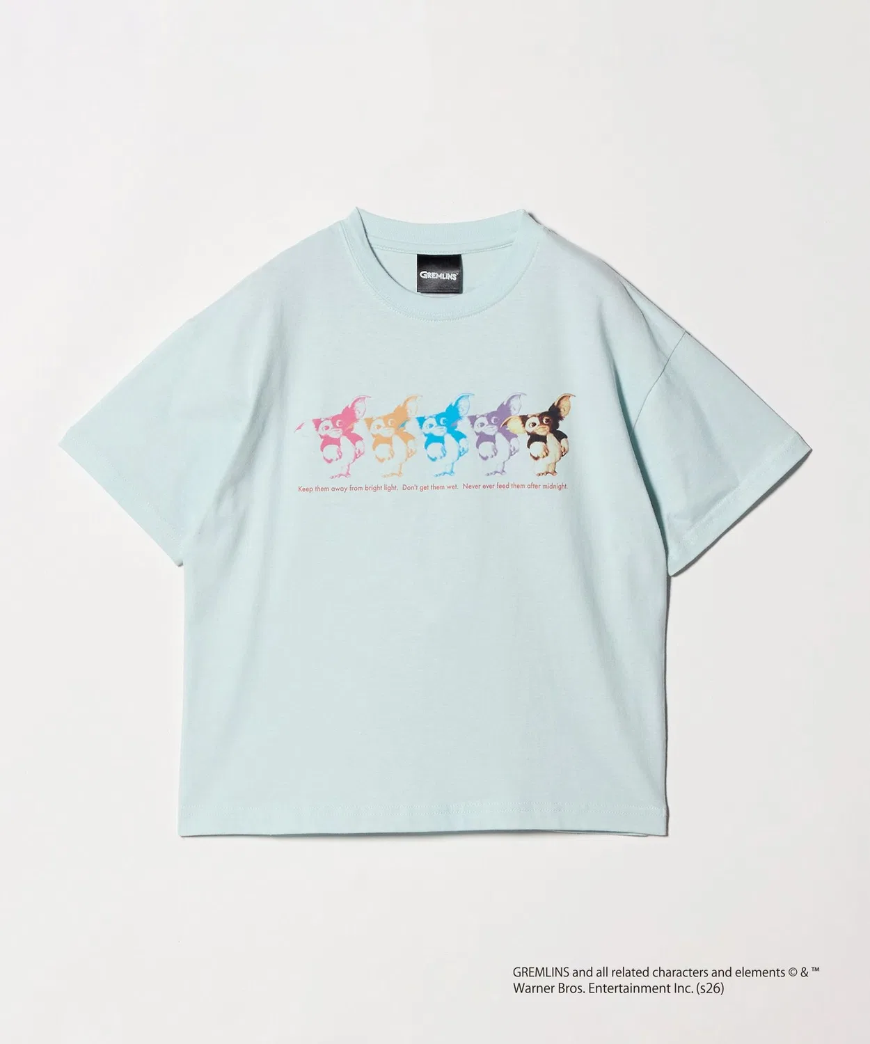 Детская футболка с принтом Gizmo Light Blue green label relaxing, Light Blue