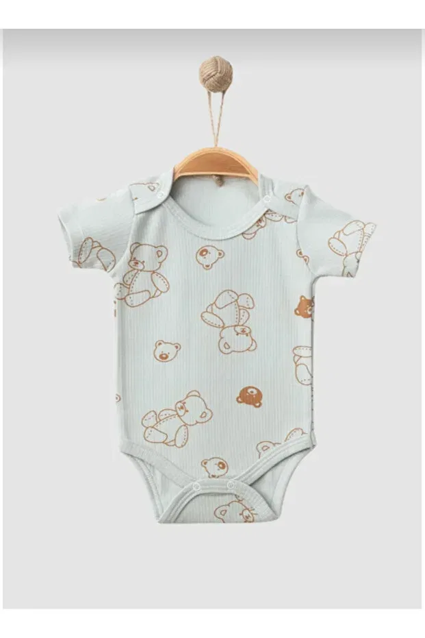 Детское боди-комбинезон с коротким рукавом с принтом Teddy Bear Printed Nayinom, Teddy Bear Printed — фото 3