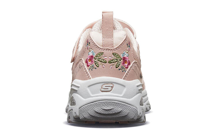 Детские кроссовки серии D"LITES GS Low-top розового/серебристого цвета Skechers — фото 4