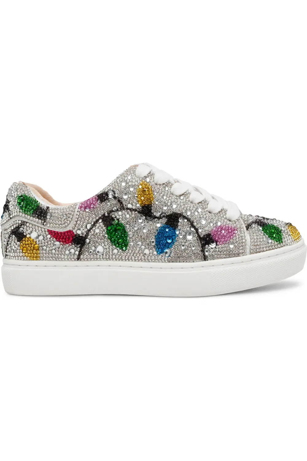 Кроссовки детские с кристаллами Sidny Betsey Johnson, Multi Lights — фото 3